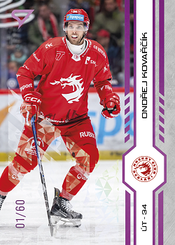 Ondrej Kovarcik Trinec Tipsport ELH 2024/25 SportZoo 2. serie Purple Iceberg /60 #256
